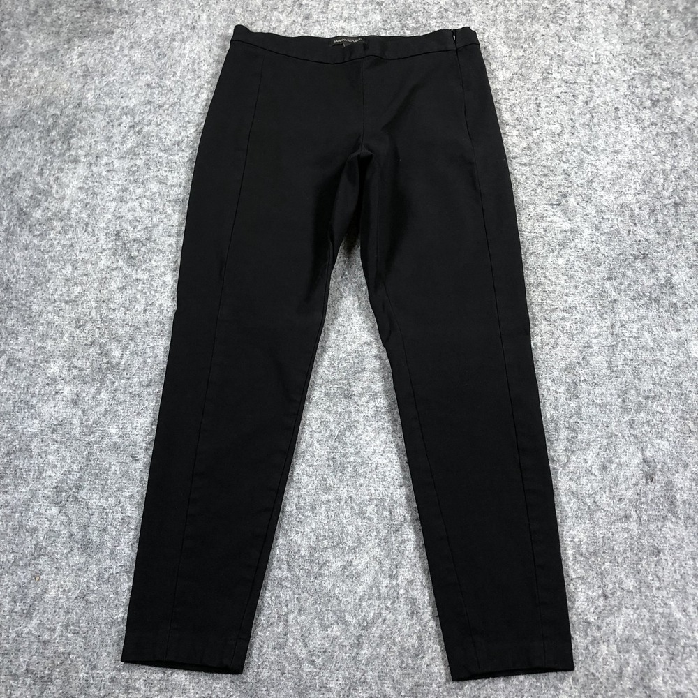Banana Republic Pants Womens 8 Black Slim Ankle Twill Stretch Dress Work Career